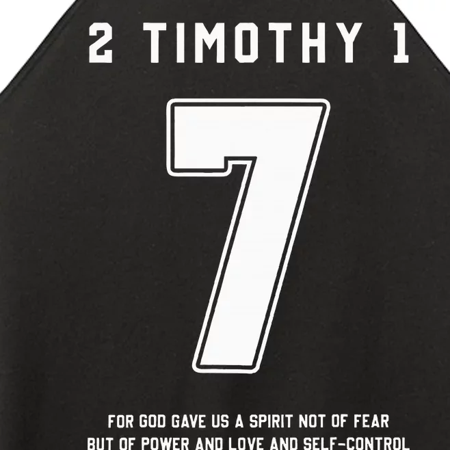 2 Timothy 17 Bible Verse Team Sports Jersey Christian Women’s Perfect Tri Rocker Tank