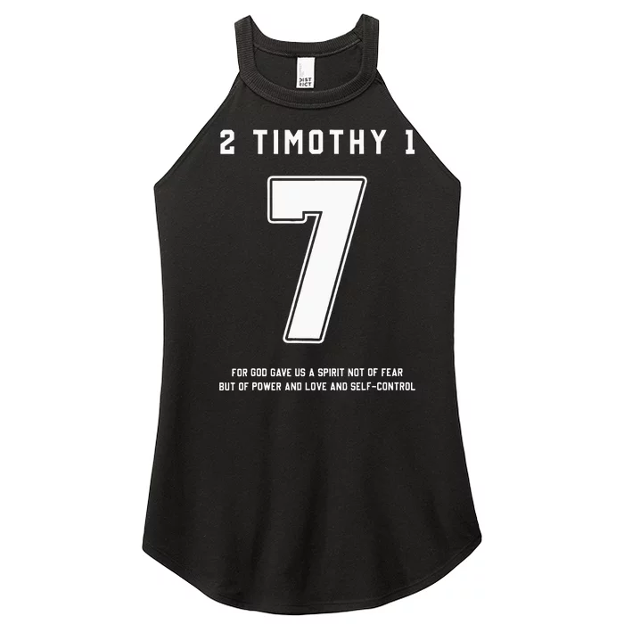 2 Timothy 17 Bible Verse Team Sports Jersey Christian Women’s Perfect Tri Rocker Tank