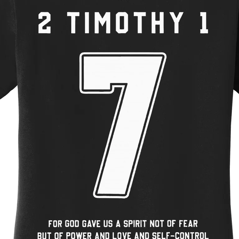 2 Timothy 17 Bible Verse Team Sports Jersey Christian Women's T-Shirt