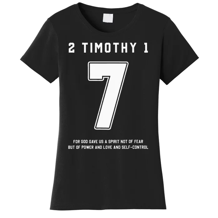 2 Timothy 17 Bible Verse Team Sports Jersey Christian Women's T-Shirt