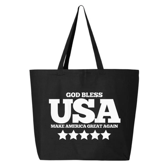 2024 Trump 45 47 Ultra Maga God Bless 25L Jumbo Tote