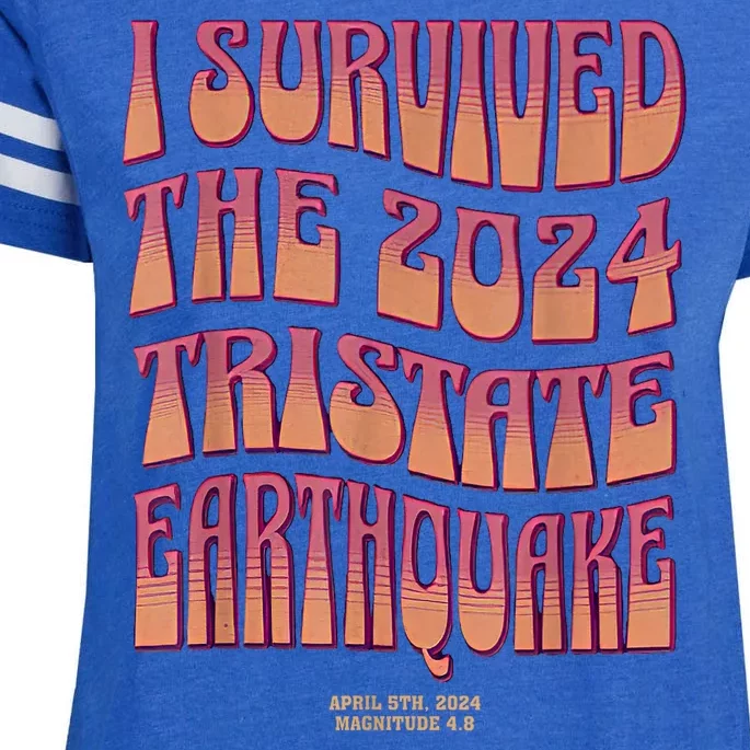 2024 Tristate Earthquake Survivor April 2024 Earthquake Enza Ladies Jersey Football T-Shirt