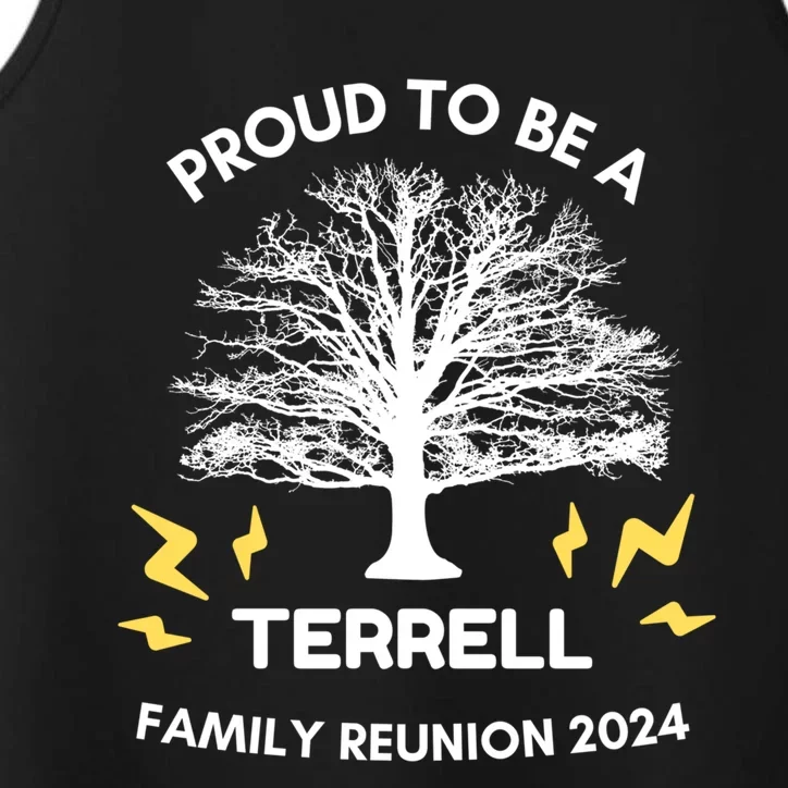 2024 Terrell Family Reunion Party Matching Family Tree Gift Performance Tank