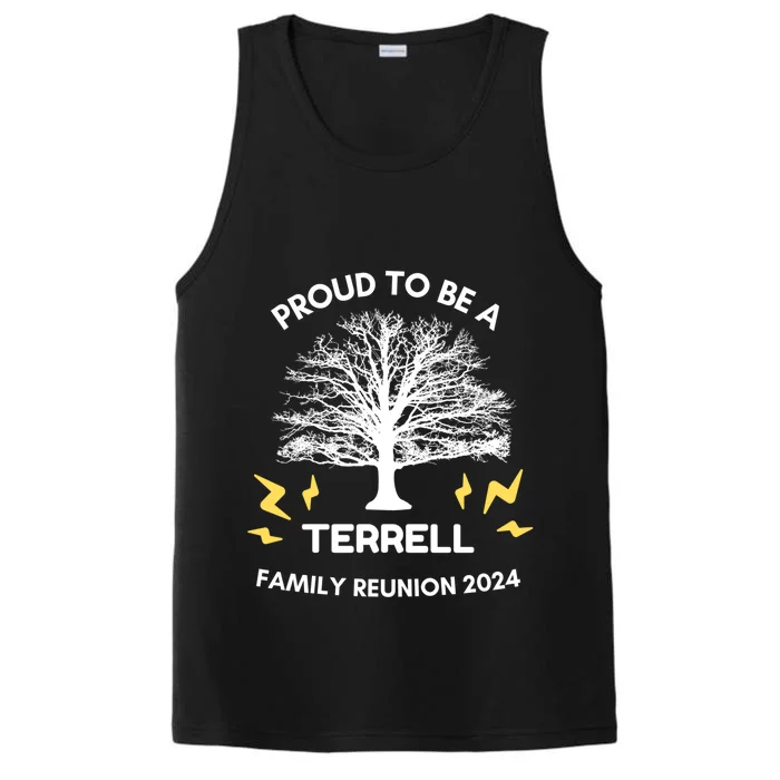 2024 Terrell Family Reunion Party Matching Family Tree Gift Performance Tank