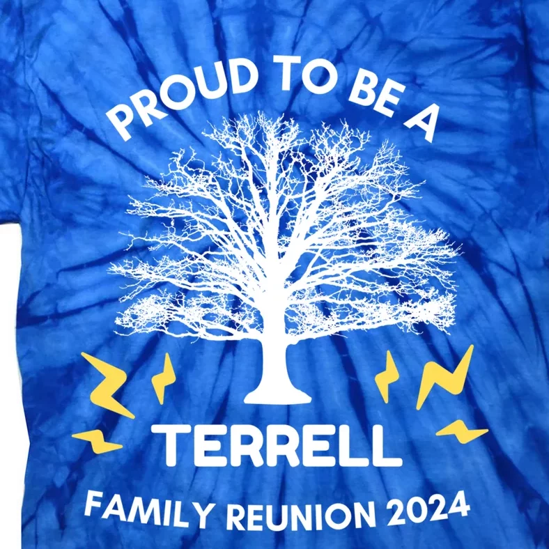 2024 Terrell Family Reunion Party Matching Family Tree Gift Tie-Dye T-Shirt