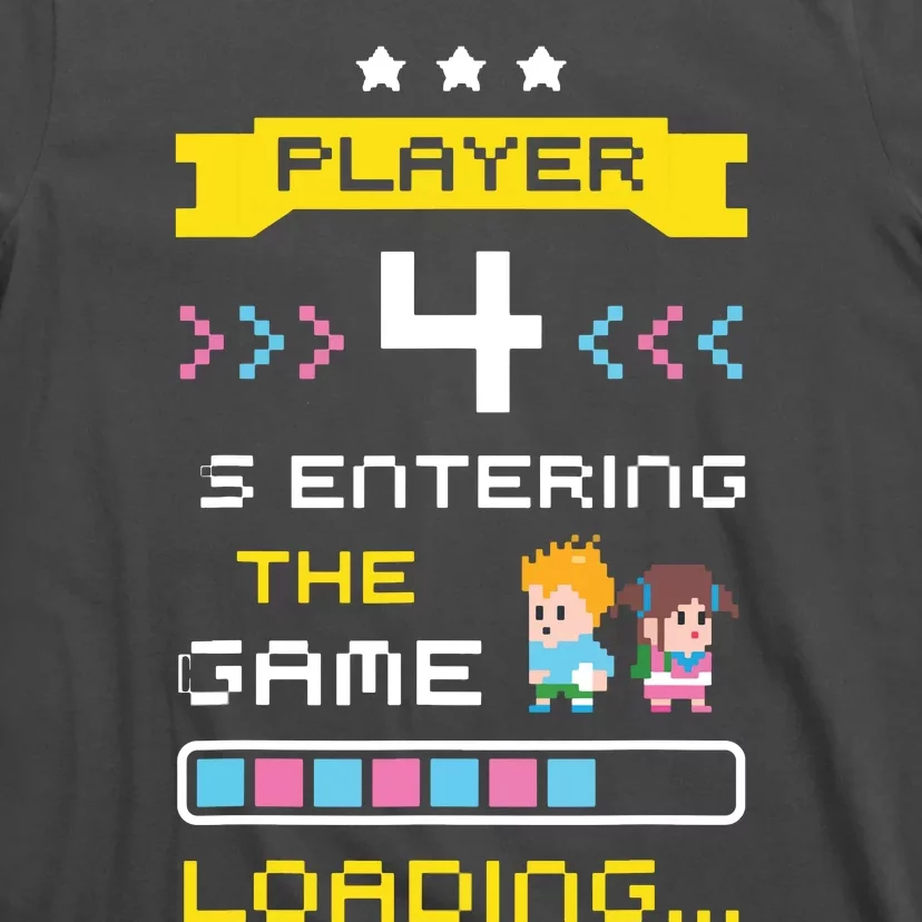 2nd Time Gaming Pregnancy Announcement Gamer Cute New Baby T-Shirt