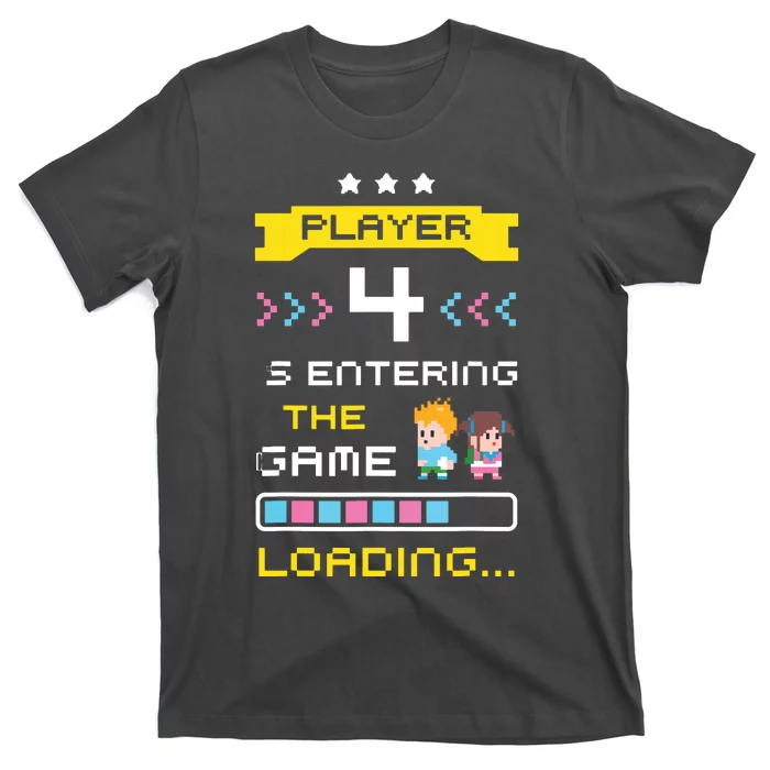 2nd Time Gaming Pregnancy Announcement Gamer Cute New Baby T-Shirt