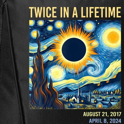 2024 Twice In A Lifetime Total Solar Eclipse City Backpack