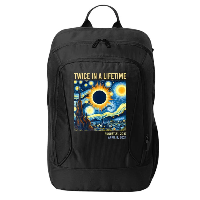 2024 Twice In A Lifetime Total Solar Eclipse City Backpack