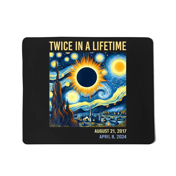 2024 Twice In A Lifetime Total Solar Eclipse Mousepad