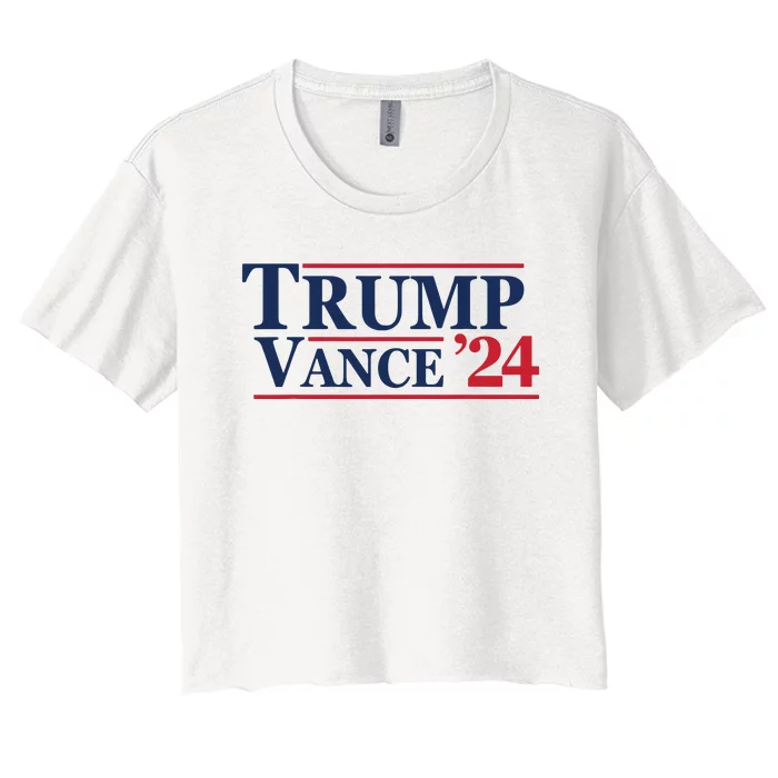 2024 Trump Jd Vance Vp Presidential Election Maga Usa Women's Crop Top Tee