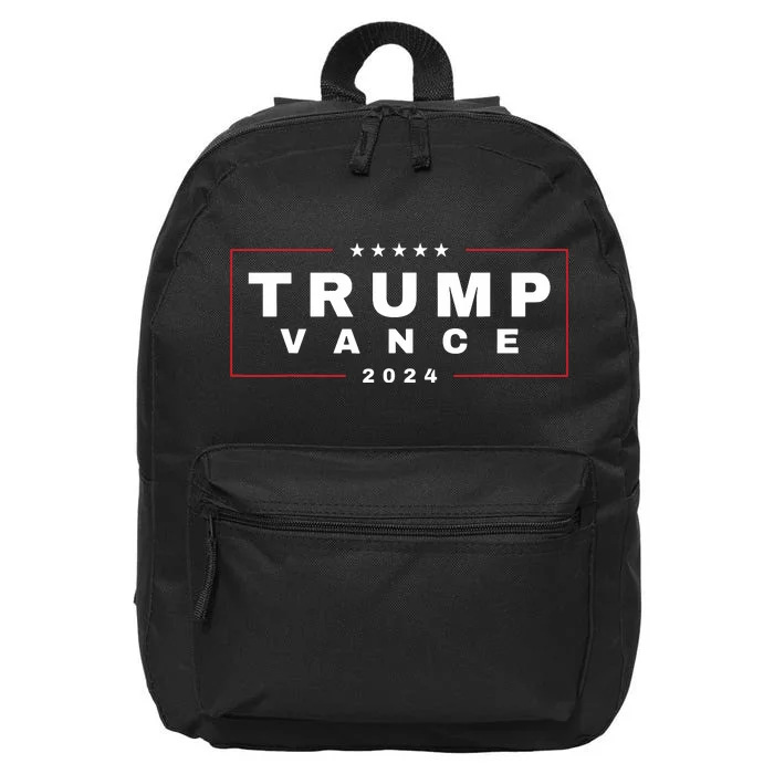 2024 Trump Jd Vance Vp Presidential Election Maga Usa 16 in Basic Backpack