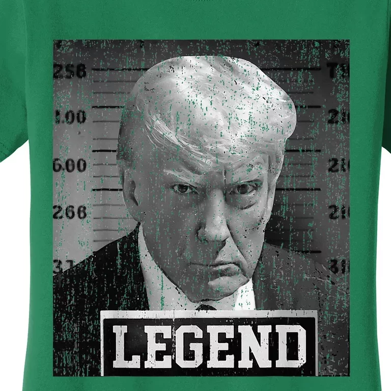 2024 Trump Mugshot Funny Donald Trump Legend Women's T-Shirt