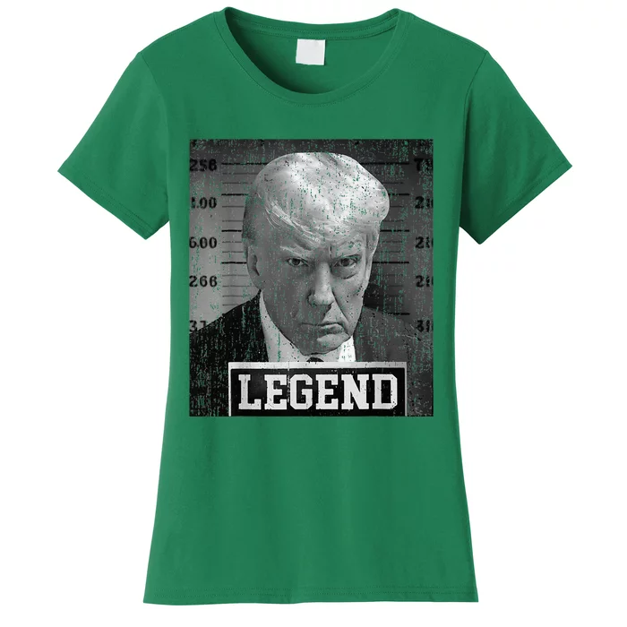 2024 Trump Mugshot Funny Donald Trump Legend Women's T-Shirt