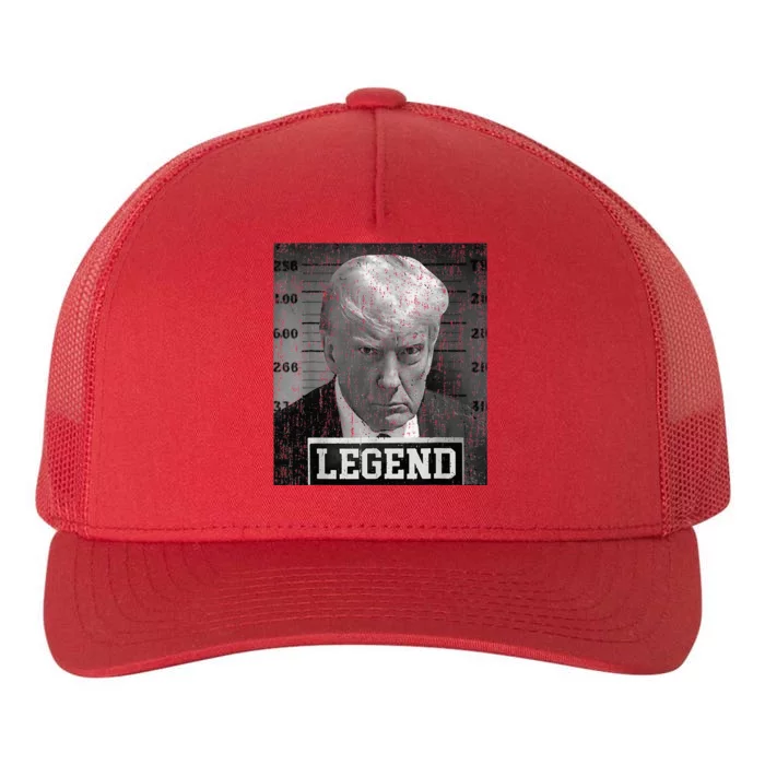 2024 Trump Mugshot Funny Donald Trump Legend Yupoong Adult 5-Panel Trucker Hat