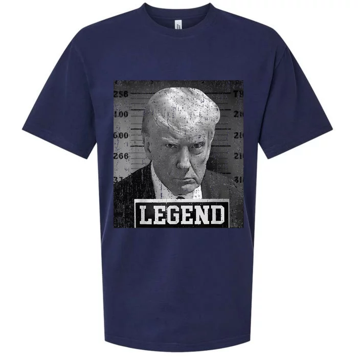 2024 Trump Mugshot Funny Donald Trump Legend Sueded Cloud Jersey T-Shirt