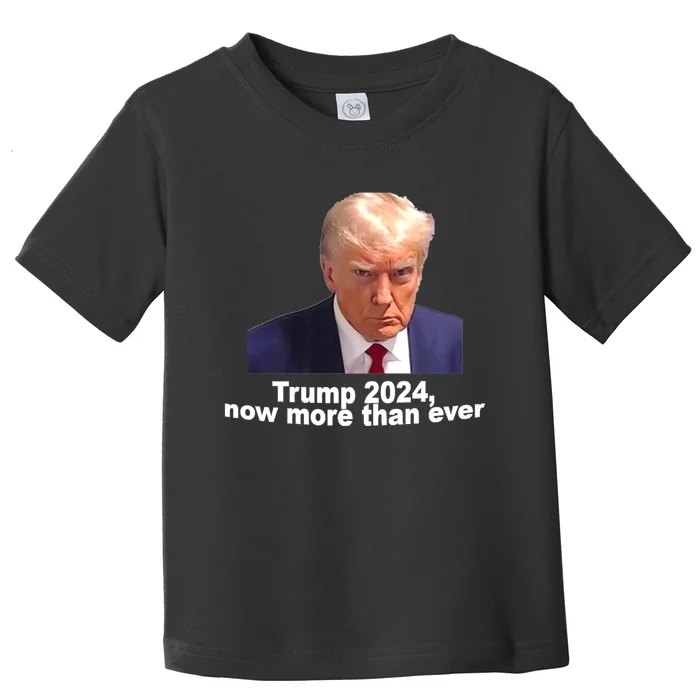 2024 Trump MUG SHOT NOW MORE THEN EVER Toddler T-Shirt