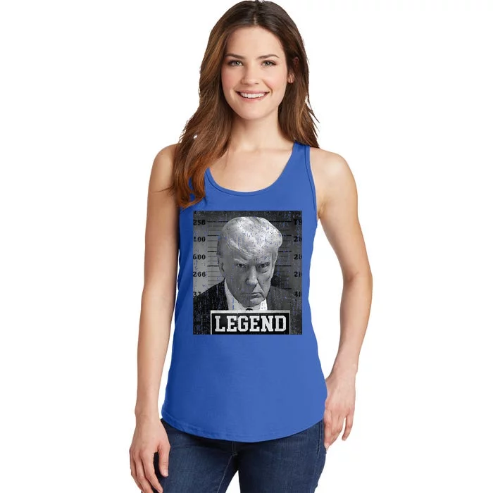 2024 Trump Mugshot Funny Donald Trump Legend Ladies Essential Tank