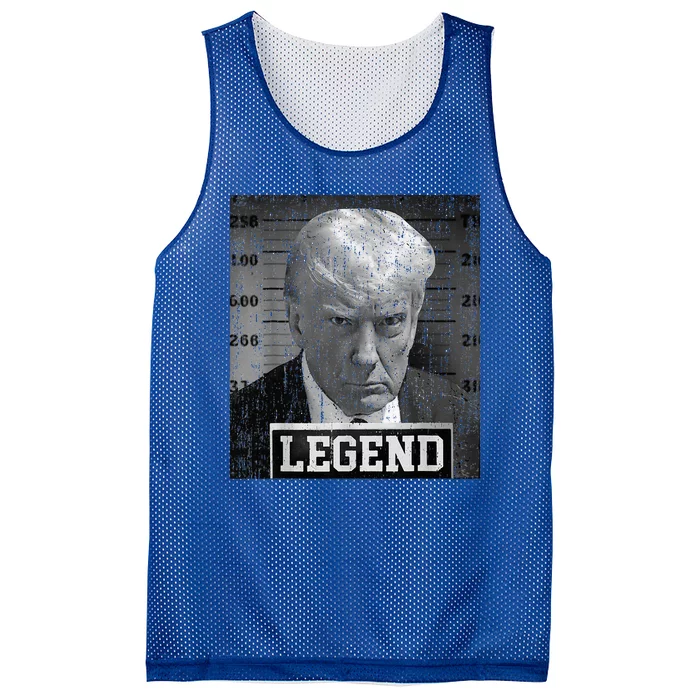 2024 Trump Mugshot Funny Donald Trump Legend Mesh Reversible Basketball Jersey Tank