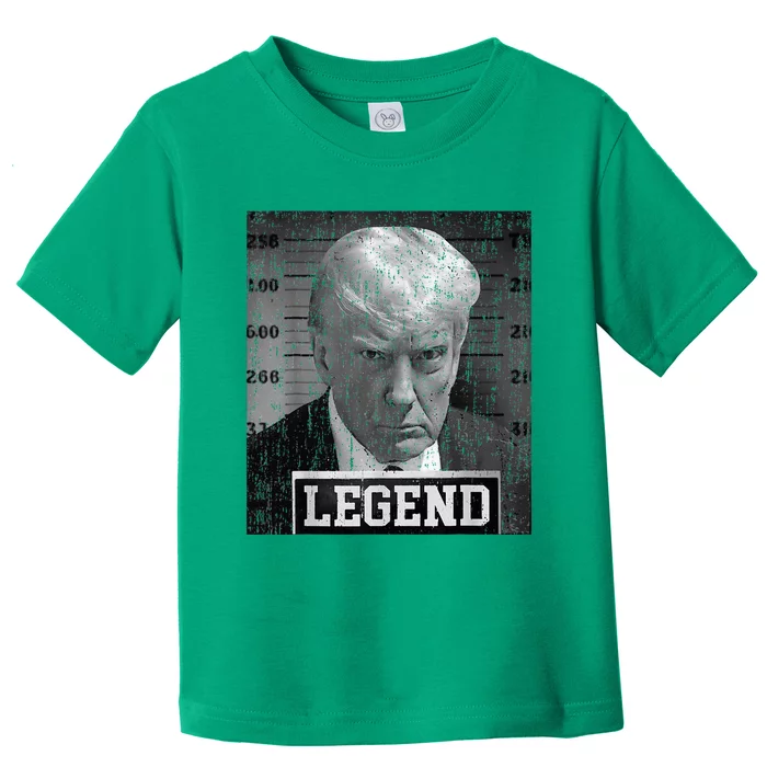 2024 Trump Mugshot Funny Donald Trump Legend Toddler T-Shirt