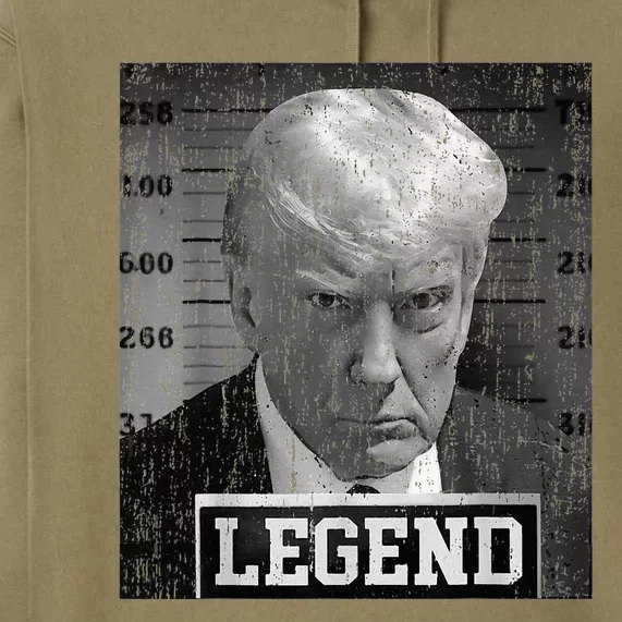 2024 Trump Mugshot Funny Donald Trump Legend Premium Hoodie