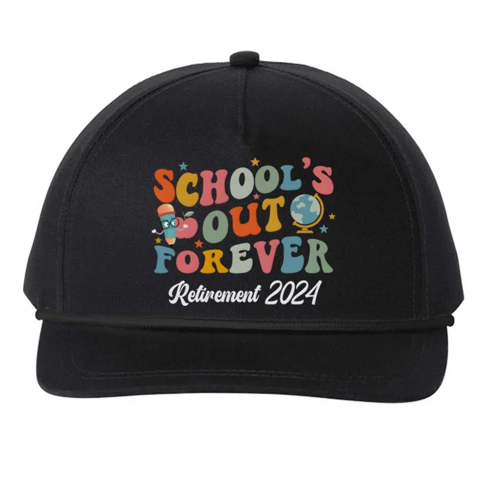 2024 Teacher Retirement SchoolS Out Forever Snapback Five-Panel Rope Hat