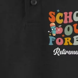 2024 Teacher Retirement SchoolS Out Forever Dry Zone Grid Performance Polo