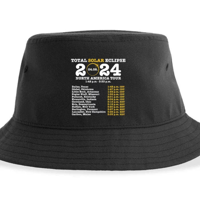 2024 Total Solar Eclipse April 8 Path Of The Eclipse Sustainable Bucket Hat