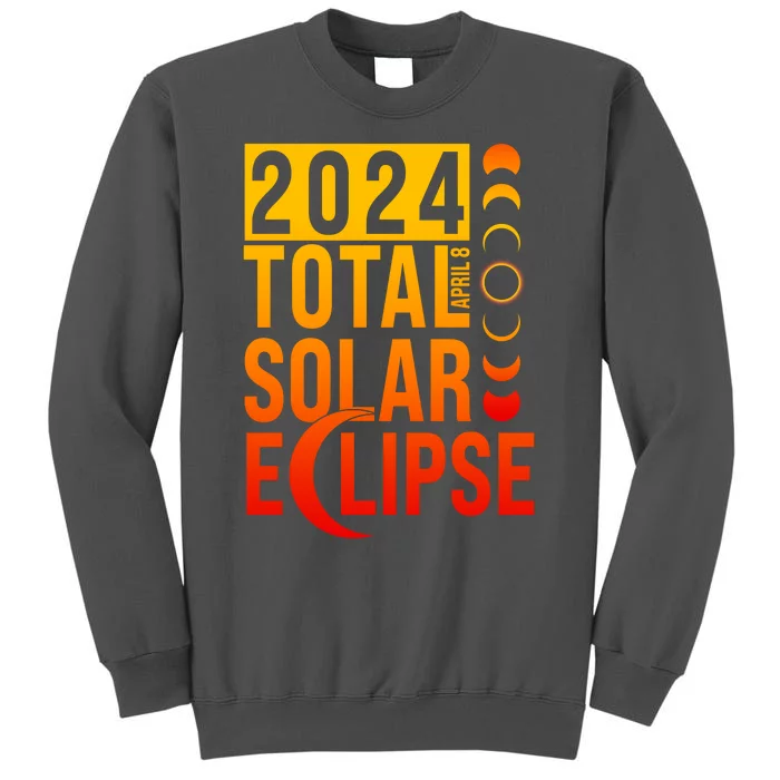 2024 Total Solar Eclipse April 8 Tall Sweatshirt