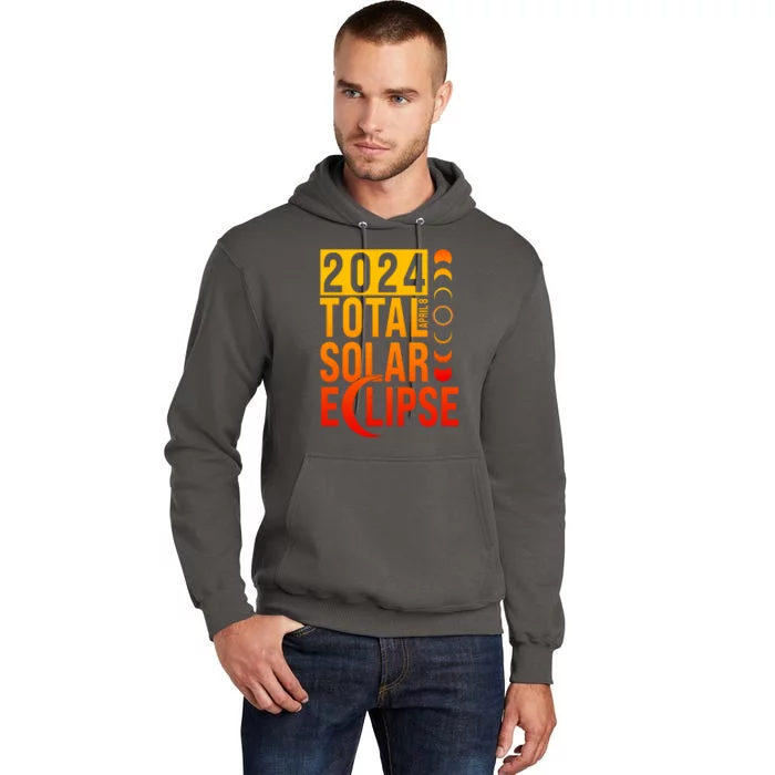 2024 Total Solar Eclipse April 8 Tall Hoodie