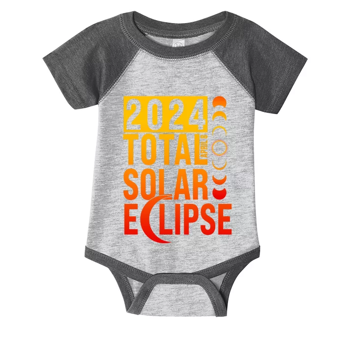 2024 Total Solar Eclipse April 8 Infant Baby Jersey Bodysuit