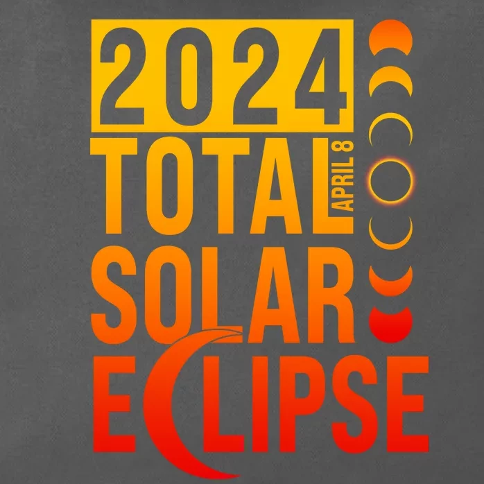 2024 Total Solar Eclipse April 8 Zip Tote Bag