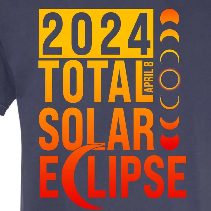 2024 Total Solar Eclipse April 8 Garment-Dyed Heavyweight T-Shirt