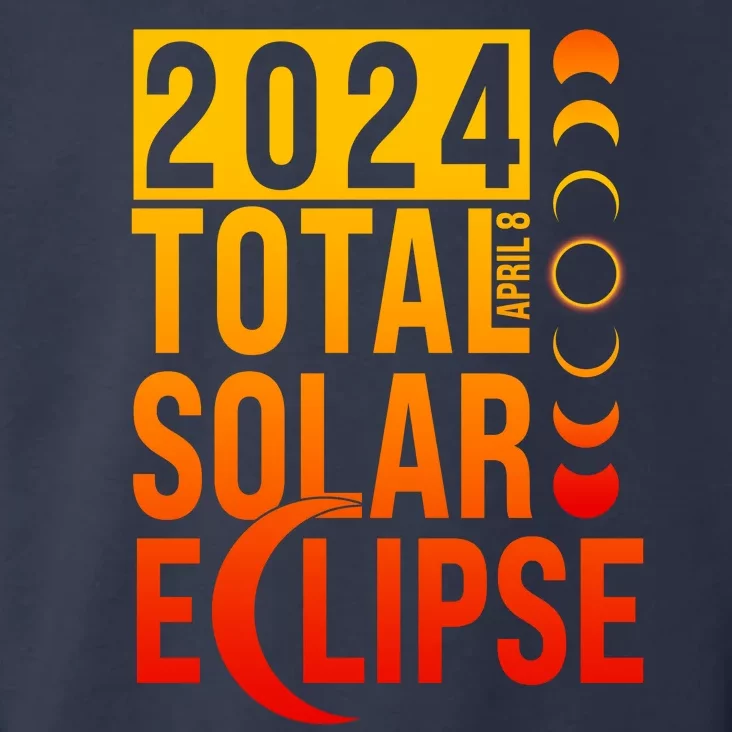 2024 Total Solar Eclipse April 8 Toddler Hoodie