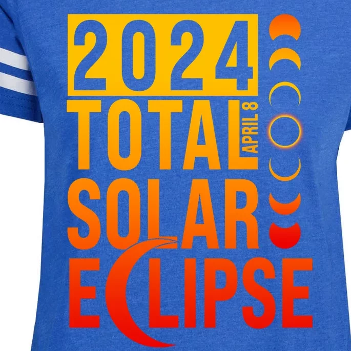 2024 Total Solar Eclipse April 8 Enza Ladies Jersey Football T-Shirt