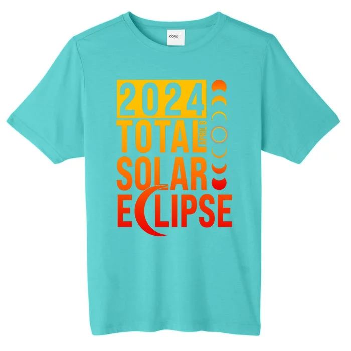 2024 Total Solar Eclipse April 8 ChromaSoft Performance T-Shirt