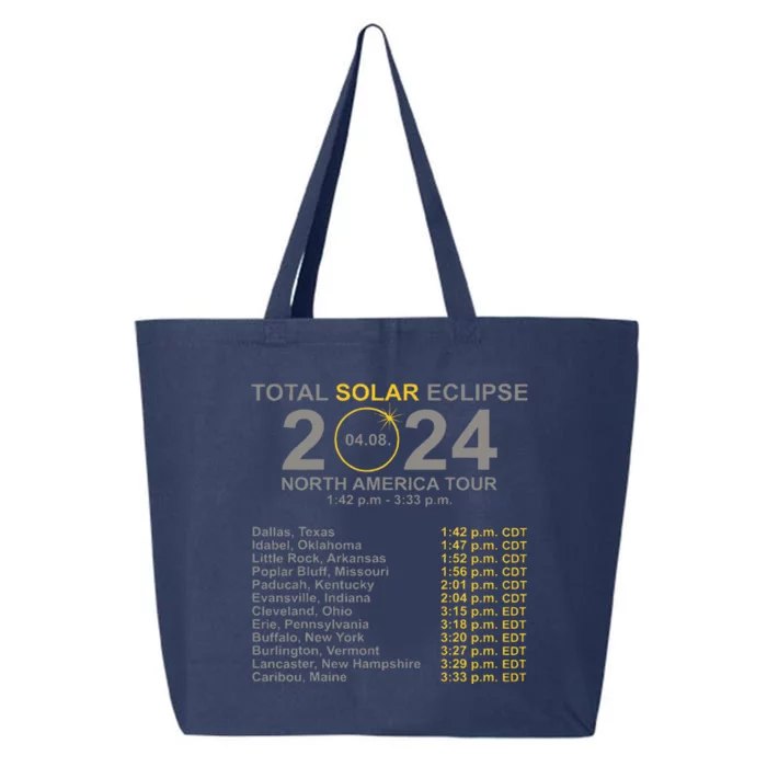 2024 Total Solar Eclipse April 8 Path Of The Eclipse 25L Jumbo Tote