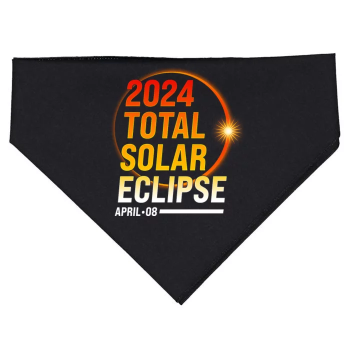 2024 Total Solar Eclipse April 08 2024 USA-Made Doggie Bandana