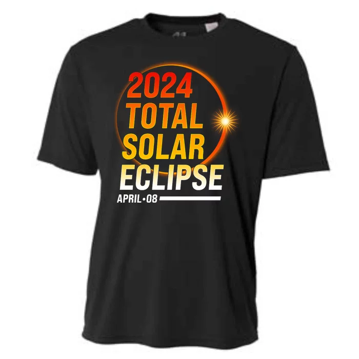 2024 Total Solar Eclipse April 08 2024 Cooling Performance Crew T-Shirt