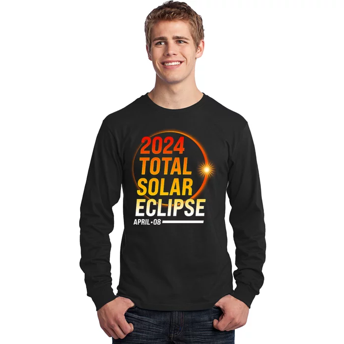 2024 Total Solar Eclipse April 08 2024 Long Sleeve Shirt