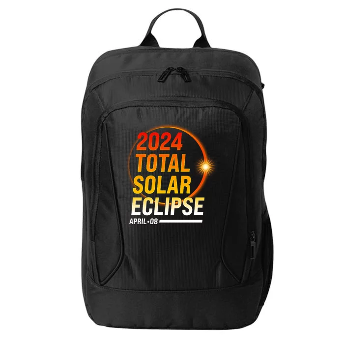 2024 Total Solar Eclipse April 08 2024 City Backpack