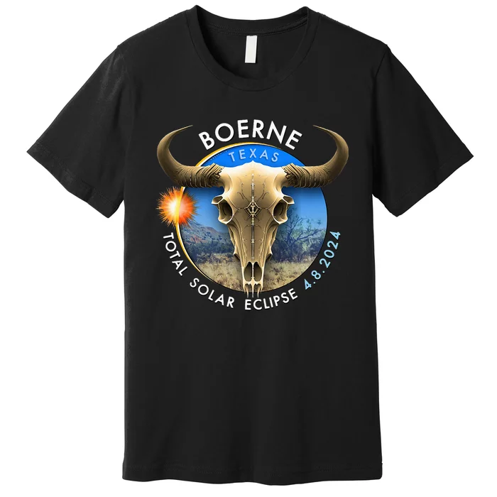 2024 Total Solar Eclipse Totality Boerne Texas 29 Premium TShirt