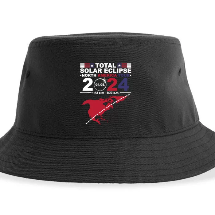 2024 Total Solar Eclipse April 8 Path Of The Eclipse Sustainable Bucket Hat