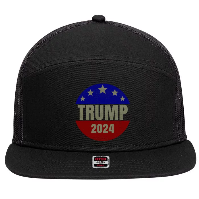 2024 Trump, Save America Again USA Flag 7 Panel Mesh Trucker Snapback Hat