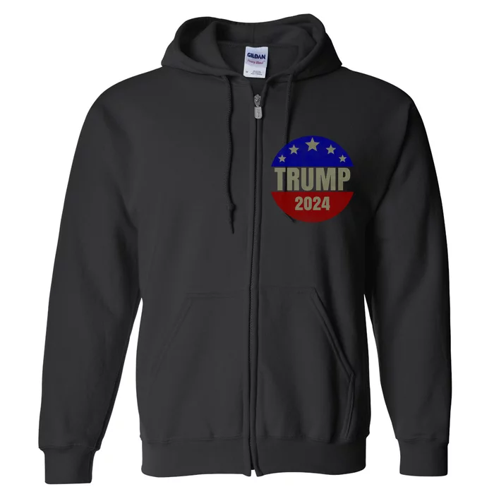 2024 Trump, Save America Again USA Flag Full Zip Hoodie