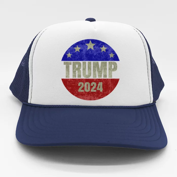 2024 Trump, Save America Again USA Flag Trucker Hat