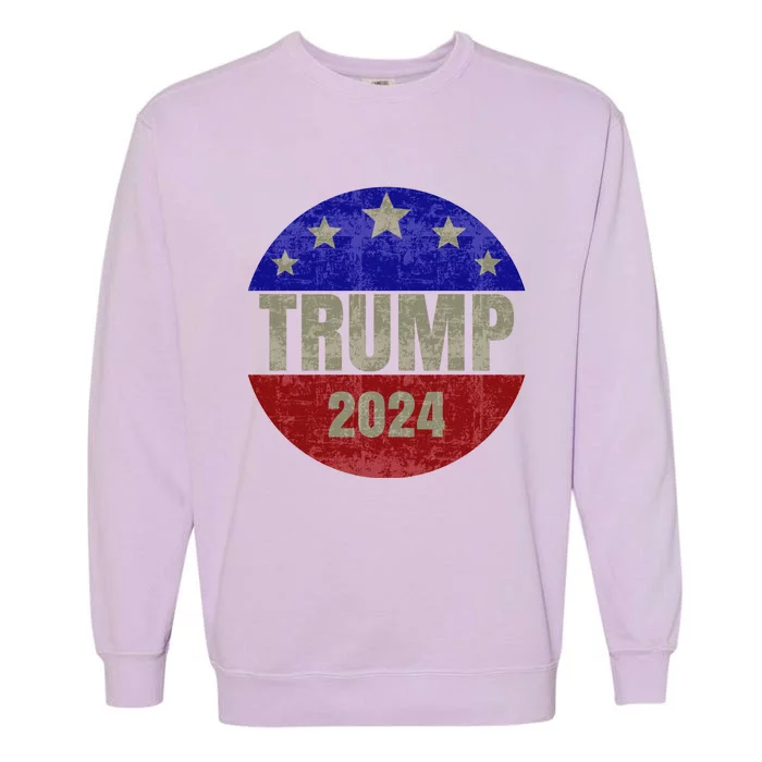 2024 Trump, Save America Again USA Flag Garment-Dyed Sweatshirt