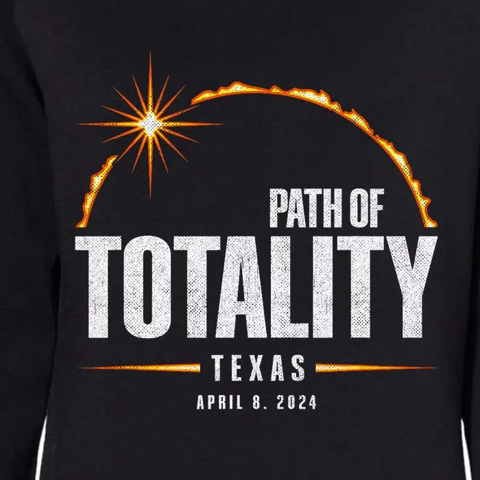 2024 Total Solar Eclipse Texas Total Eclipse 2024 Womens California Wash Sweatshirt