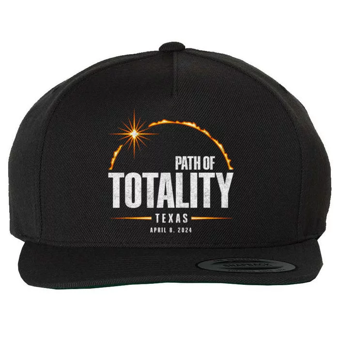 2024 Total Solar Eclipse Texas Total Eclipse 2024 Wool Snapback Cap