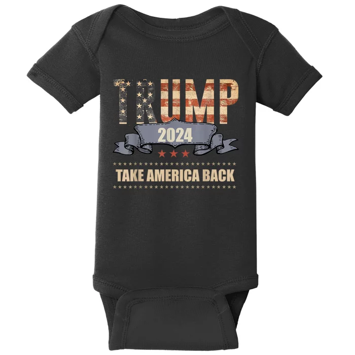 2024 Trump Take America Back Baby Bodysuit